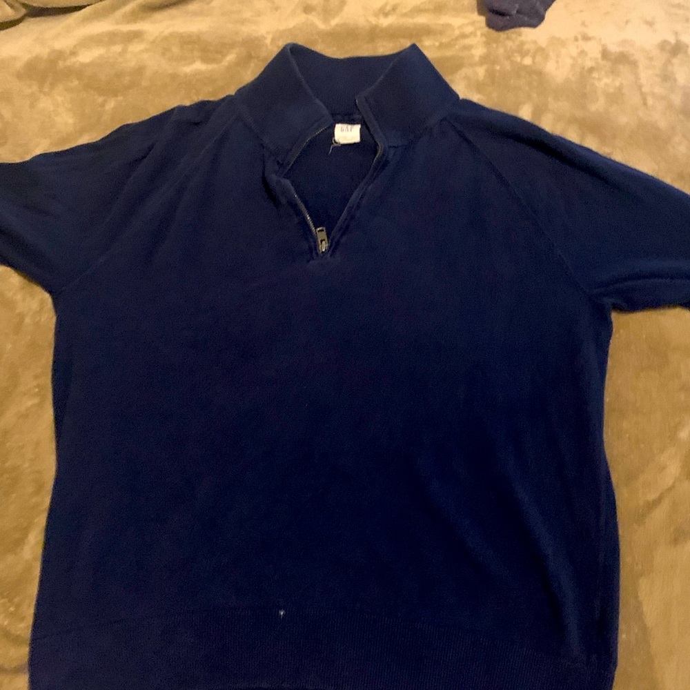 Dark Blue Gap 1/2 Zip Up Pull Over Sweater